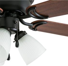 img 2 attached to 🔘 Prominence Home 50864 Whitley Hugger Ceiling Fan, 42-Inch, Bronze