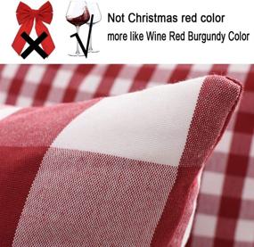 img 3 attached to 🔴 CARRIE HOME Buffalo Check Pillow Covers - Red and White Buffalo Plaid Throw Pillow Cover 18x18 - Set of 4 for Decorations