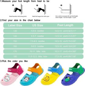 img 3 attached to Toddler Sandals Anti Slip Lightweight Numeric_6_Point_5 Boys' Shoes at Sandals