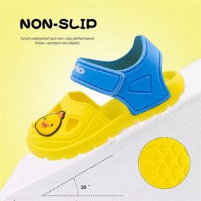 img 2 attached to Toddler Sandals Anti Slip Lightweight Numeric_6_Point_5 Boys' Shoes at Sandals