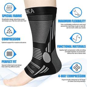 img 3 attached to NEENCA Professional Compression Stabilizer Tendonitis Outdoor Recreation for Accessories