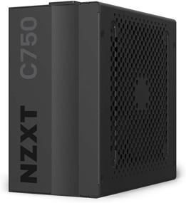 img 4 attached to NZXT C750 - NP-C750M - Блок питания мощностью 750 Вт - 80+ Золотой сертификат - Гибридное бесшумное управление вентилятором - Гидродинамические подшипники - Модульный дизайн - Оболочка кабелей - Игровой блок питания ATX - Гарантия 10 лет