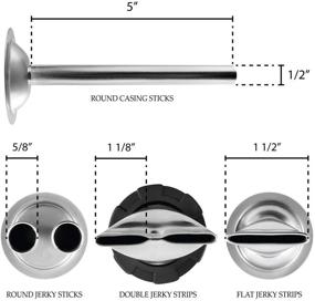 img 3 attached to 🔫 SIGVAL Classic Jerky Gun: Easy-Clean Jerky Maker with Aluminum Barrel, 4 Stainless Steel Nozzles & Bag