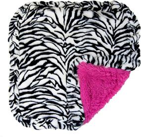 img 2 attached to Bessie and Barnie Zebra/Lollipop Luxury Shag Ultra Plush Faux Fur Pet Blanket: Reversible & Super Soft (Multiple Sizes) for Dogs, Cats, and Puppies!