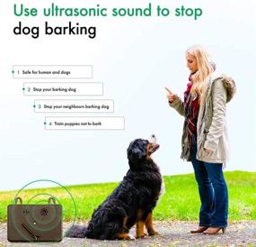 img 2 attached to 🐶 Sonic Bark Deterrents and Dog Barking Control Devices - Effective Anti Barking Device, Advanced Bark Control, Powerful Dog Whistle to Stop Barking