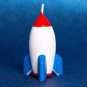 img 2 attached to 🚀 Rocket Spaceman Birthday Candle - Outer Space Theme Candle for Birthday Party, Children's Day & Baby Shower