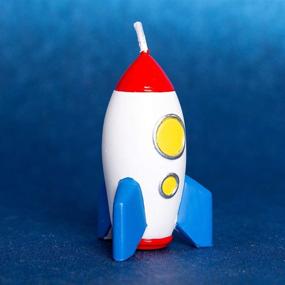 img 3 attached to 🚀 Rocket Spaceman Birthday Candle - Outer Space Theme Candle for Birthday Party, Children's Day & Baby Shower