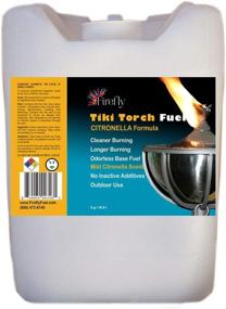 img 4 attached to 🔥 Firefly Bulk Tiki Fuel Scented with Citronella Essential Oil - Tiki Torch Fuel - 5 Gallons - Odorless - Extended Burn Time