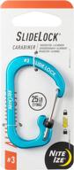 🔵 nite ize blue carabiner, size #3 csla3-03-r6 логотип