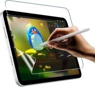 timovo feel-paper screen protector for ipad mini 6 8.3 inch 2021, [apple pencil support] [scratch-resistant] smooth writing & drawing pet film, matte finish logo
