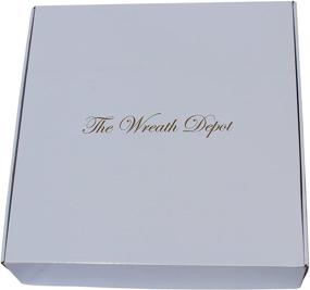 img 3 attached to 🍂 The Wreath Depot Oakwood Silk Fall Door Wreath - 22 Inches - Beautiful White Gift Box Included: Elegant Fall Décor at Its Finest!