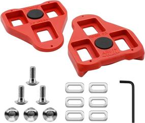 img 2 attached to 🚴 Thinvik Bike Cleat for Peloton Look Delta Pedals - Ultimate Clipless Pedal Set for Indoor and Road Cycling - Provides 9 Degree Float - Designed for Men and Women