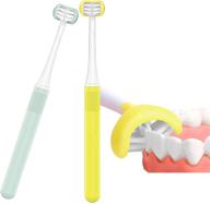 🦷 autism toothbrush for special needs kids - 2 pack, 3 sided design with soft bristles for gentle & complete tooth cleaning logo