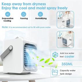 img 2 attached to 🌬️ Versatile Portable Air Conditioner: Cordless Personal Cooler for Office, Study Room, Bedroom, Rents, and Camping