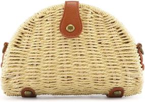 img 3 attached to CHIC DIARY Crossbody Handwoven Removable Women's Handbags & Wallets