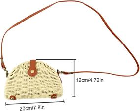img 1 attached to CHIC DIARY Crossbody Handwoven Removable Women's Handbags & Wallets