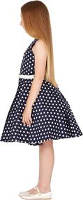 img 1 attached to 🦋 Charming BlackButterfly Holly Vintage Polka Dot Dresses for Girls: Timeless Style for Little Fashionistas