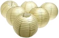 🎉 gold 12-pack of 12-inch large paper lanterns for wedding, party, or baby shower décor logo