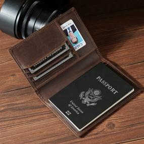 img 1 attached to 🛂 Polare Blocking Leather Passport Holder: Secure Your Travel Essentials in Style