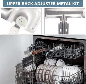 img 1 attached to Enhance Your Dishwashing Efficiency with W10712394 Dishwasher Upper Rack Adjuster Metal Kit by Sikawai – Compatible with Kitchen-Aid, Whirlpool, and Ken-more – Replaces W10712394VP, W10350376, AP5956100, and PS10064063