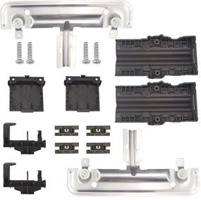 img 4 attached to Enhance Your Dishwashing Efficiency with W10712394 Dishwasher Upper Rack Adjuster Metal Kit by Sikawai – Compatible with Kitchen-Aid, Whirlpool, and Ken-more – Replaces W10712394VP, W10350376, AP5956100, and PS10064063