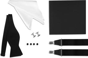 img 4 attached to Tuxedo Set Suspenders Cufflinks Pocket