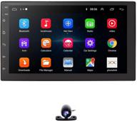 🚗 7 inch touch screen car gps car radio stereo with android 10, bluetooth, wifi, and steering wheel control. includes obd, rear backup camera, and car navigation. logo