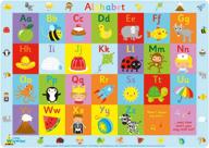 🌈 colorful and educational: little wigwam alphabet placemat - ideal for learning letters and developing table manners logo