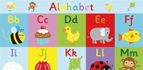 img 2 attached to 🌈 Colorful and Educational: Little Wigwam Alphabet Placemat - Ideal for Learning Letters and Developing Table Manners