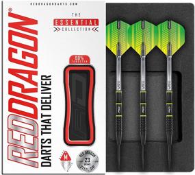 img 4 attached to 🎯 Review: Red Dragon Freestyle 90% Tungsten Steel Darts | Complete Set with Flights and Stems