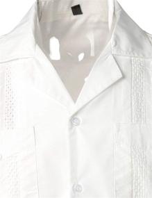 img 2 attached to VATPAVE Men's Clothing Guayabera X Large Sleeve Button-Up