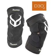 🛹 demon hyper x d30 v3 knee pads for mountain biking, bmx, mx, and snowboarding - large size logo