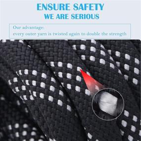 img 1 attached to High Strength Outdoor Safety Climbing Rope – WEREWOLVES 8MM, available in 32ft/65ft/98ft/165ft/246ft lengths, ideal for Rock Climbing, Escape, Rappelling, Fire Rescue, and Parachute use.