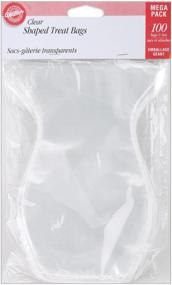 img 4 attached to 🍬 Wilton Shaped Treat Bags Clear - 4-1/2x7-1/4 Size, Pack of 100 for Your Delightful Goodies!