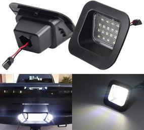 img 4 attached to 🚗 Высококачественные фонари для номерного знака Ram LED - яркие белые огни 6000K - набор из 2 штук - совместимы с Dodge Ram 1500 2500 3500 2003-2018 (PZ113)