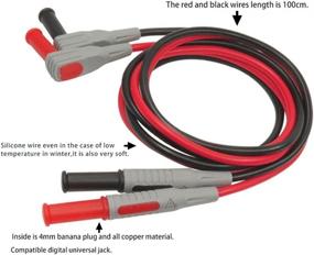 img 3 attached to 🔌 YAKAMOZ 12-in-1 Multimeter Probe Set with Replaceable Probes, Clamp Meter Test Lead Kit, and Alligator Clips