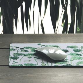 img 2 attached to Custom Original Nature Series Mouse Pad (Banana Leaf And Deer)