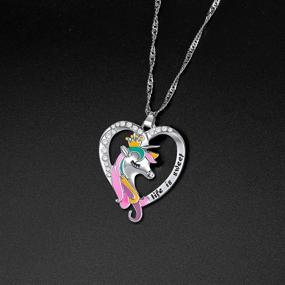 img 1 attached to 🎁 5/6 Piece Pack of TAMHOO Cute Necklaces for Girls - Cat Pendant, Fairy, and Mermaid Necklace - Ideal Birthday Gifts for Teen and Little Girls