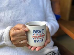 img 2 attached to Triple Gifted Grandma and Grandpa Coffee Mugs - Ideal Gifts for Grandparents, Best Grandparents, Grandma 🎁 and Grandad - Father's Day & Mother's Day from Grandkids, Grandchildren, Christmas - Set of Gift Cups