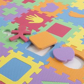 img 3 attached to 🧩 Versatile and Fun Interlocking Foam Tile Play Shapes