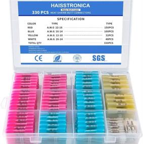 img 4 attached to 💧 Haisstronica Waterproof Electrical Connectors: Insulated Automotive Connection Solutions