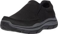 skechers expected 2.0 andro canvas loafer men's shoes: comfort meets style in every step! logo