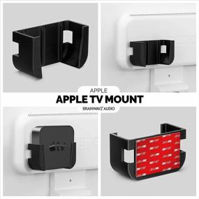 img 2 attached to 📺 Enhanced Apple TV Mount by Brainwavz - VHB Tape - Compatible with All Apple TVs including Apple TV 4K, No Screw Holder (Black)