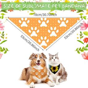 img 3 attached to Sublimation Bandanas Triangle Polyester Accessories