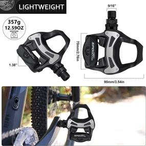 img 1 attached to 🚴 XEWEA Road Bike Pedals Cleats Set: Lightweight Self-Locking Cleats for Shimano SPD Clipless Pedals