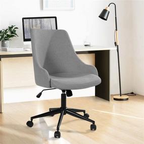 img 3 attached to Office Upholstered Chairs Swivel Conference Furniture for Home Office Furniture