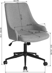 img 1 attached to Office Upholstered Chairs Swivel Conference Furniture for Home Office Furniture