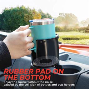 img 1 attached to 🚗 Expandable Car Cup Holder Adapter for Hydro Flasks, Yeti, Nalgene - Fits Universal Vehicles, RVs, UTVs, Golf Carts