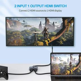 img 2 attached to 🔌 Разветвитель HDMI TECKNET 1 в 2 - Переключатель 4K/3D/1080P в двух направлениях для HDTV, Blu-Ray плеера, DVD, DVR