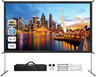 📽️ 150 inch projector screen - sturdy stand included логотип
